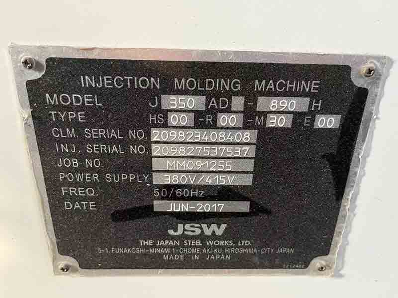 JSW J350AD 2017 3units