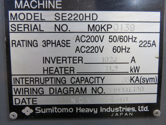 SUMITOMO SE220HD